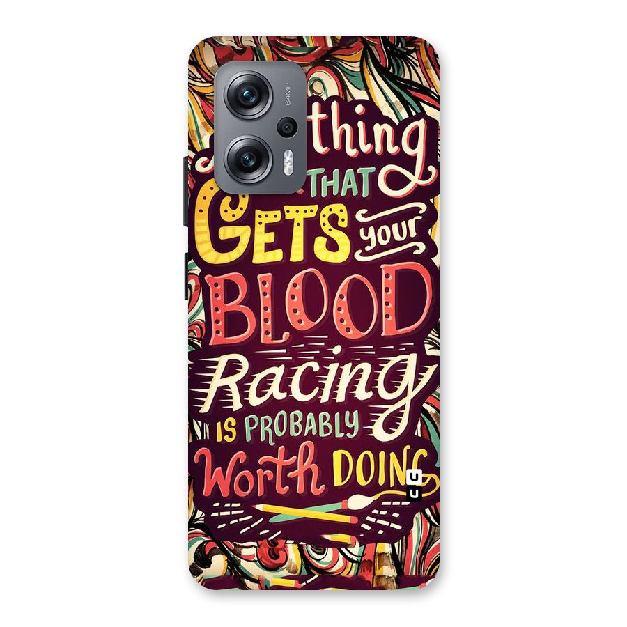Blood Racing Back Case for Redmi K50i