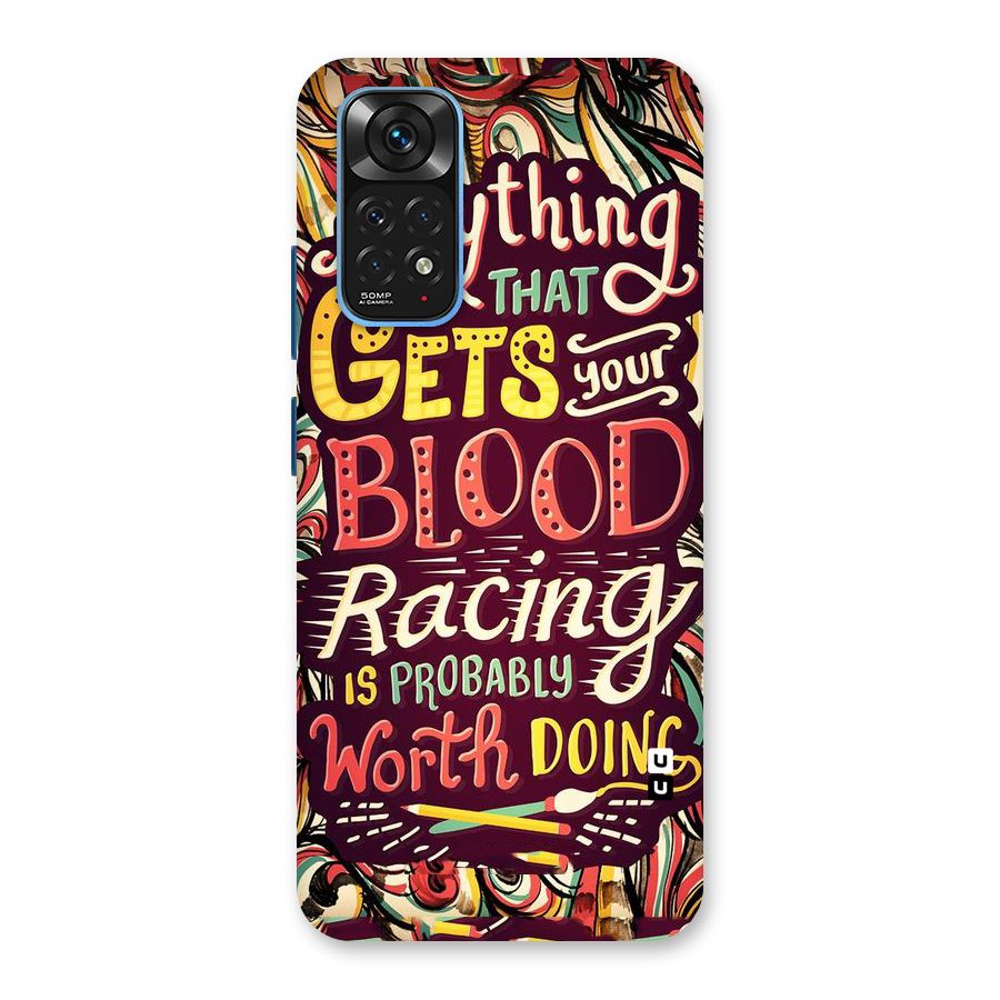 Blood Racing Back Case for Redmi Note 11S