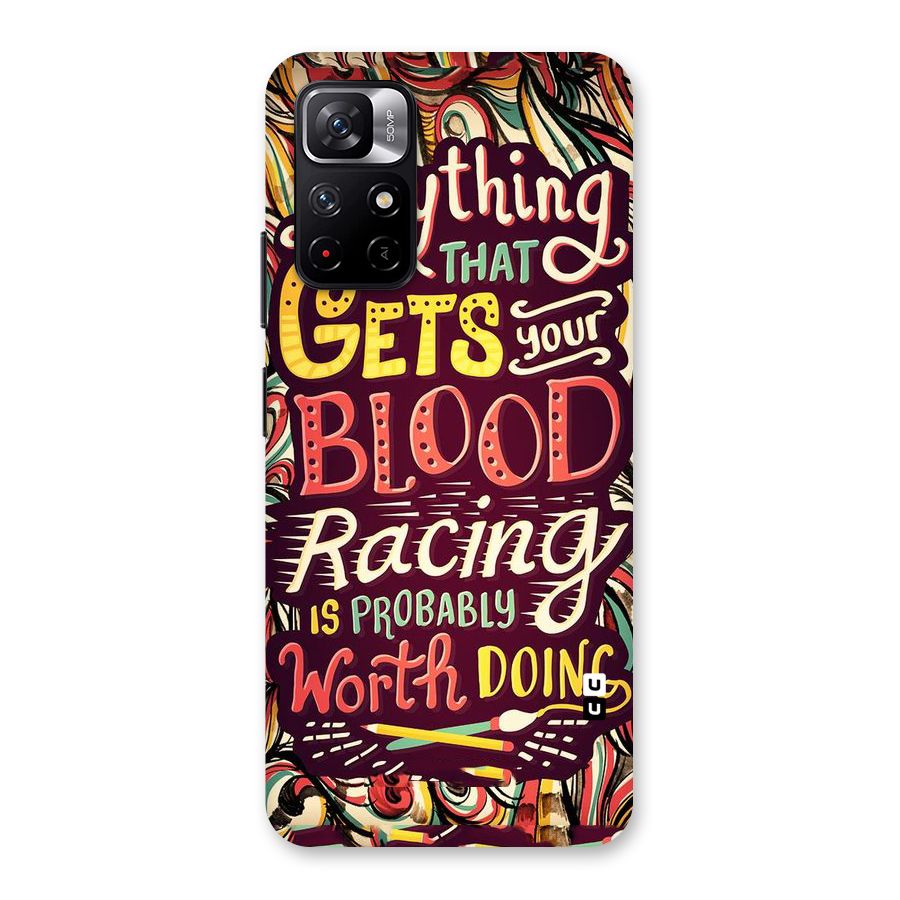 Blood Racing Back Case for Redmi Note 11T 5G