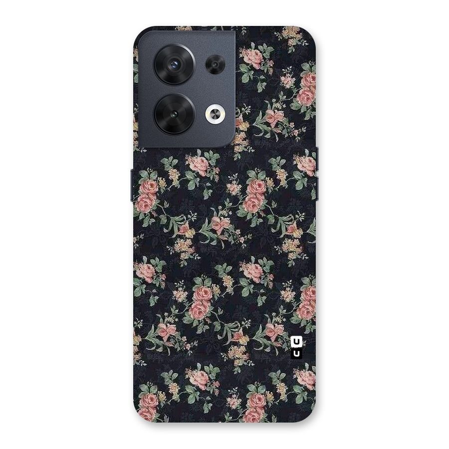 Bloom Black Back Case for Oppo Reno8 5G