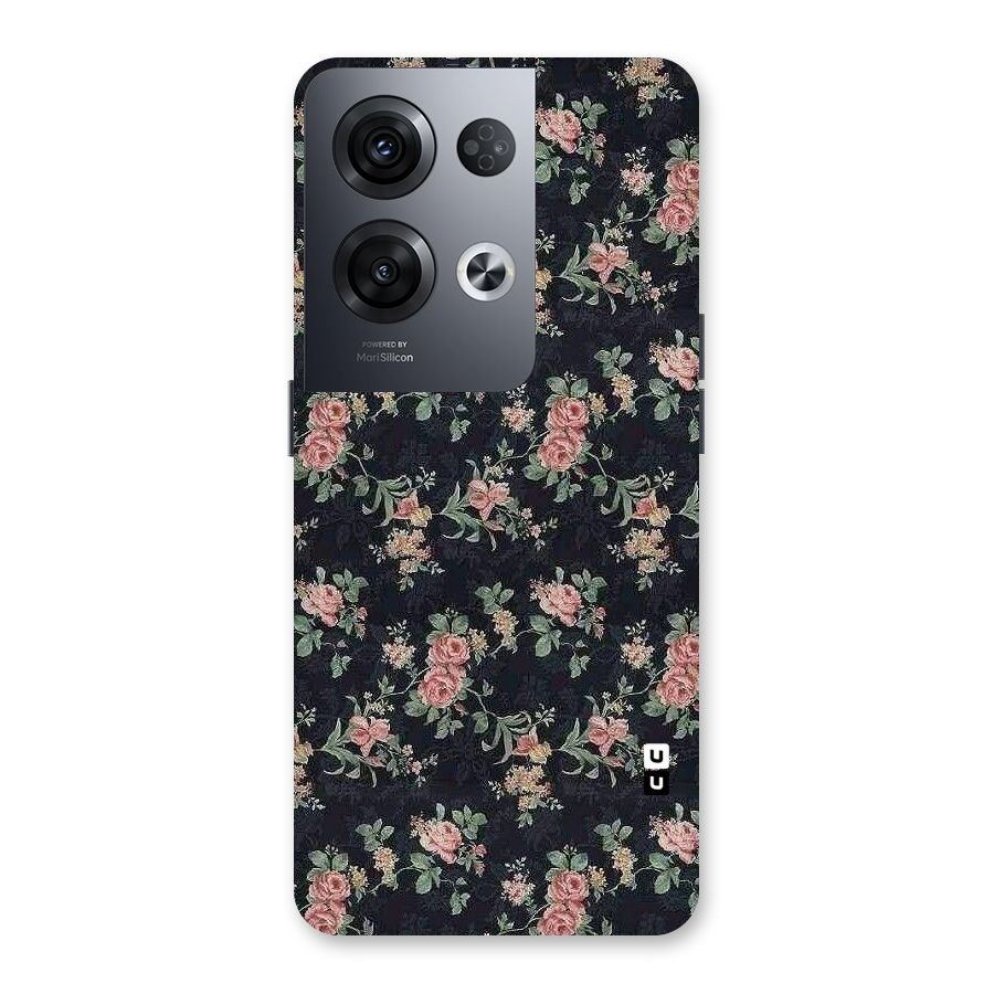 Bloom Black Back Case for Oppo Reno8 Pro 5G