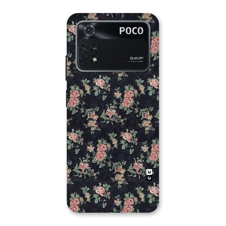 Bloom Black Back Case for Poco M4 Pro 4G