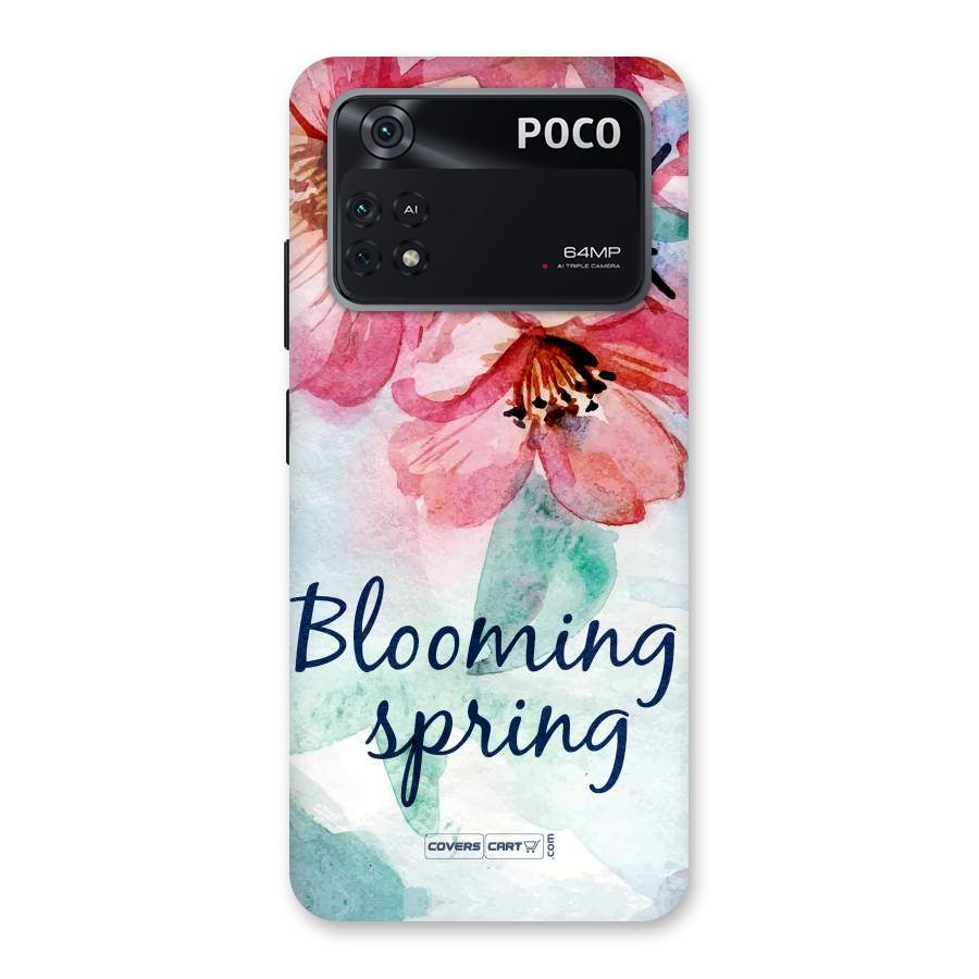 Blooming Spring Back Case for Poco M4 Pro 4G