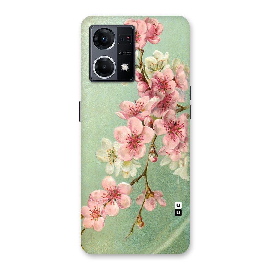Blossom Cherry Design Glass Back Case for Oppo F21 Pro 5G