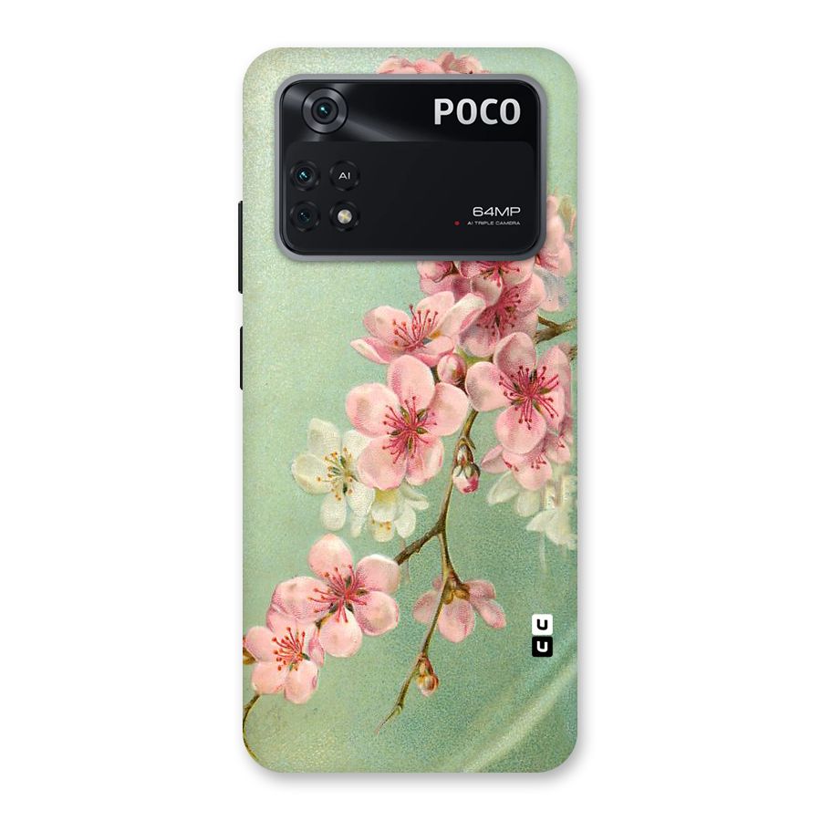 Blossom Cherry Design Back Case for Poco M4 Pro 4G