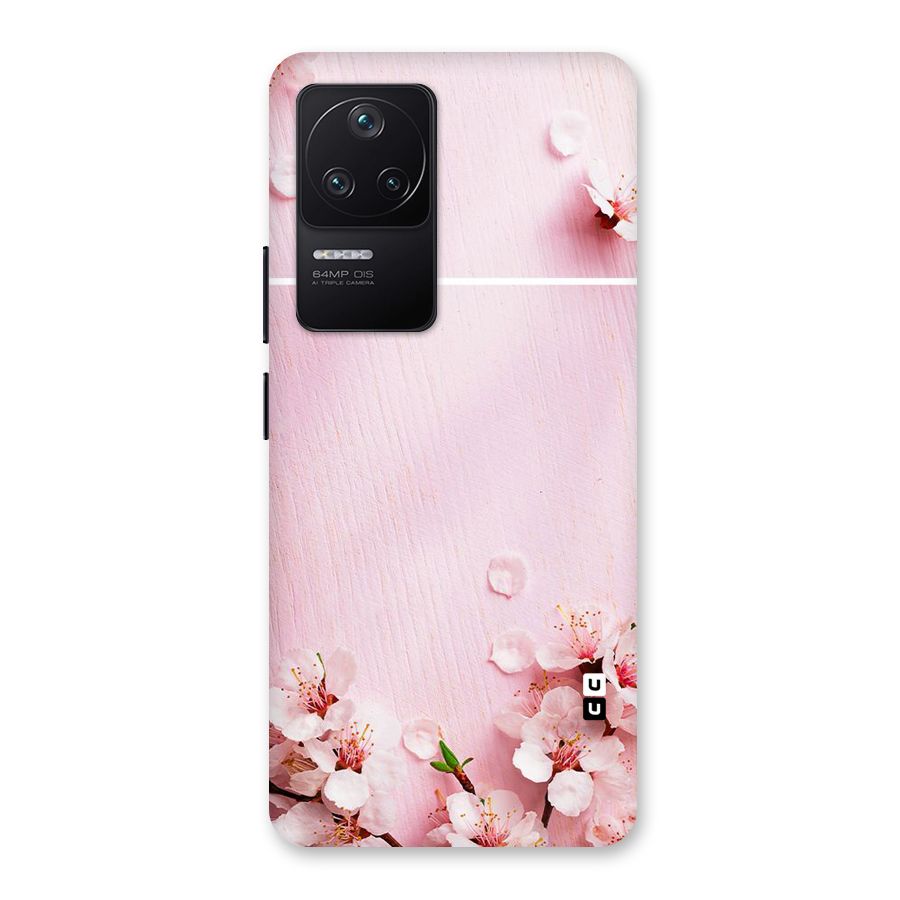 Blossom Frame Pink Back Case for Poco F4 5G