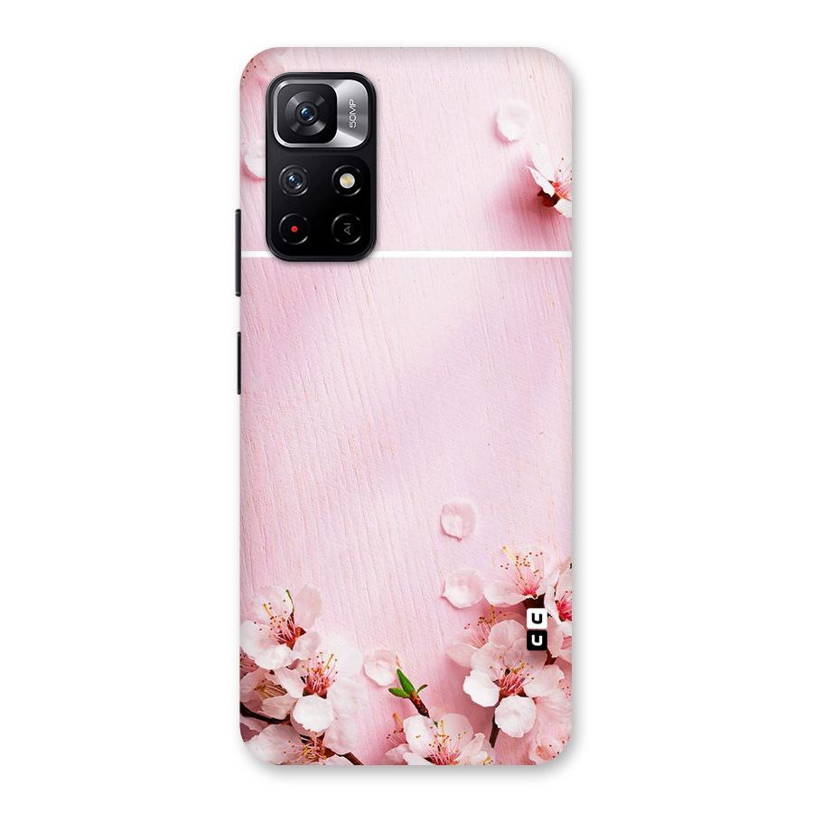 Blossom Frame Pink Back Case for Redmi Note 11T 5G