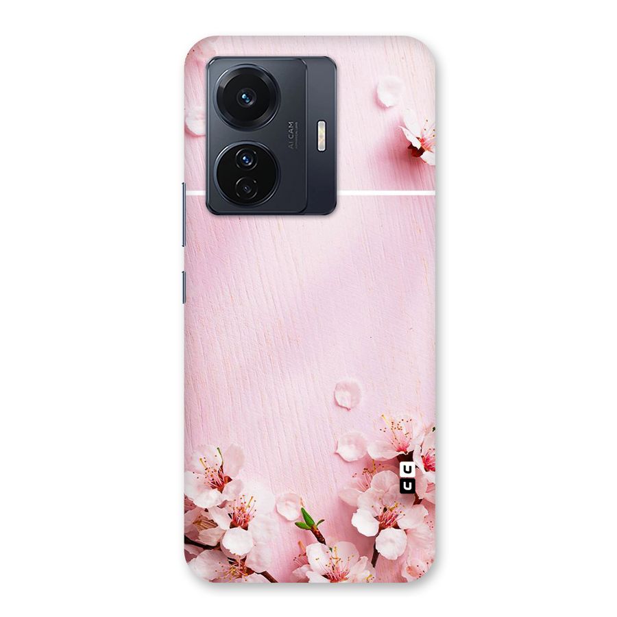 Blossom Frame Pink Back Case for Vivo T1 Pro