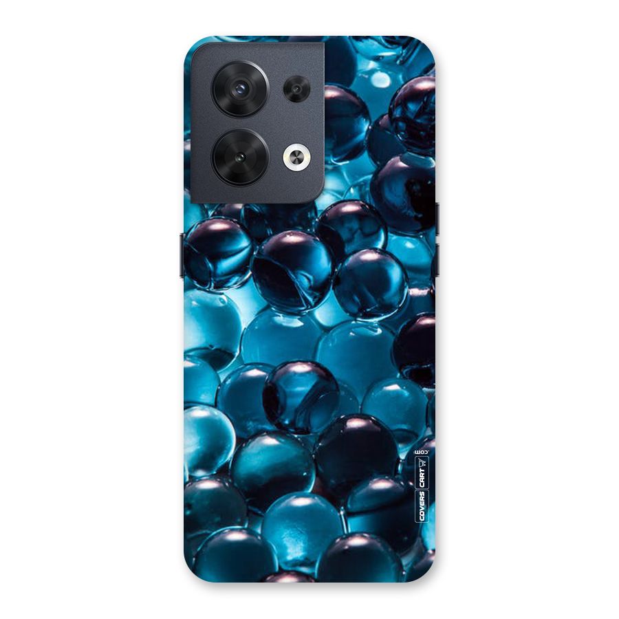 Blue Abstract Balls Back Case for Oppo Reno8 5G