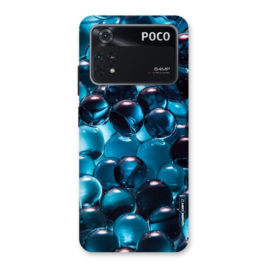 Blue Abstract Balls Back Case for Poco M4 Pro 4G