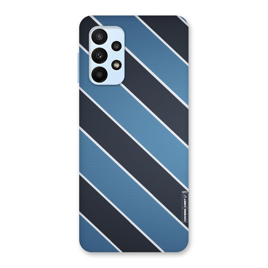 Blue Black Stripes Back Case for Galaxy A23