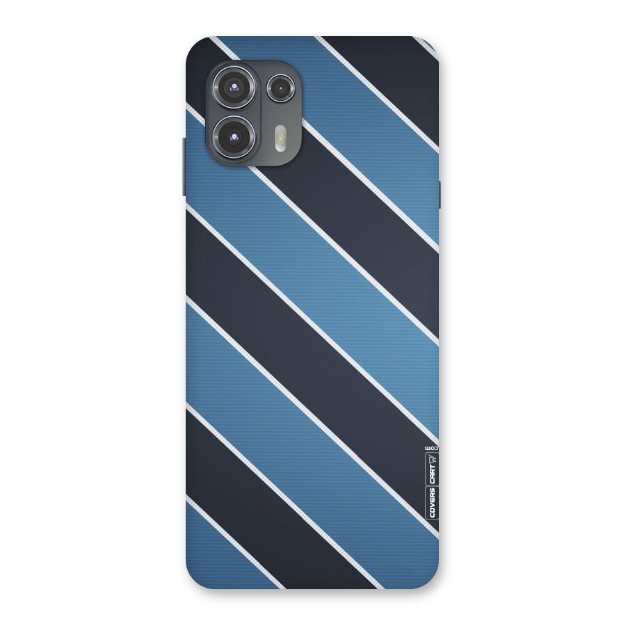 Blue Black Stripes Back Case for Motorola Edge 20 Fusion