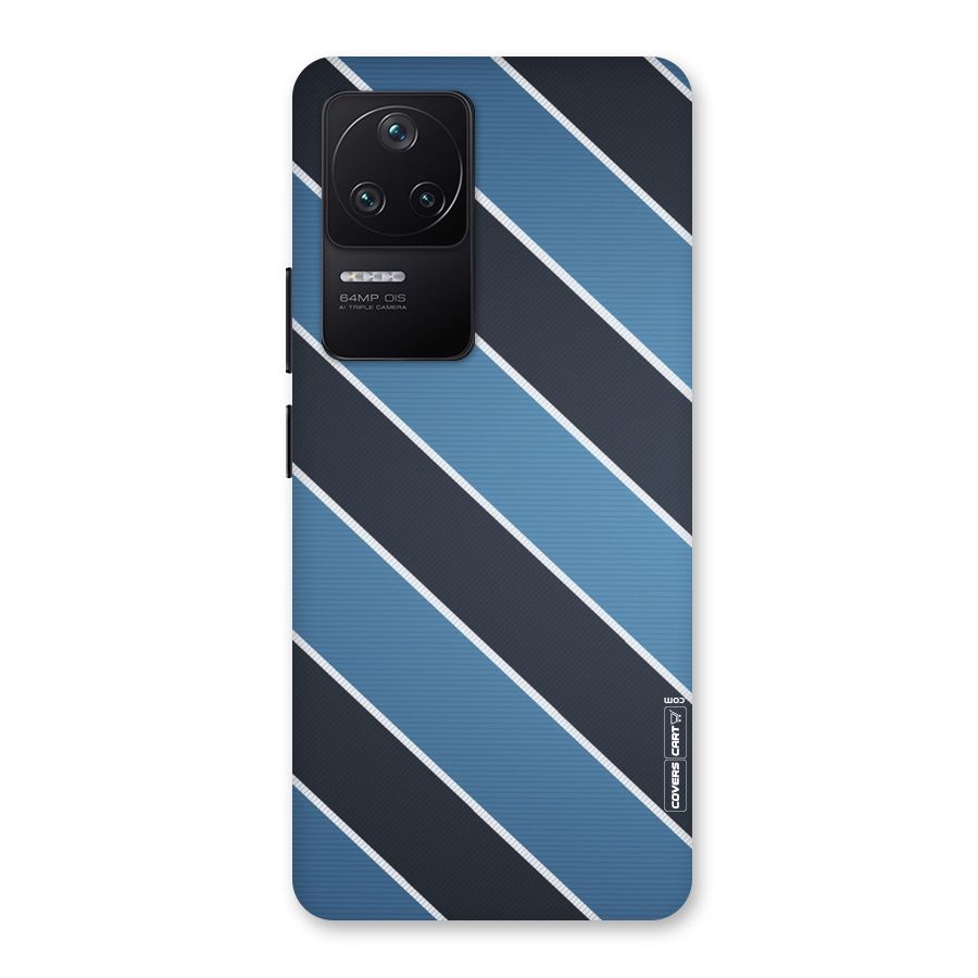 Blue Black Stripes Back Case for Poco F4 5G