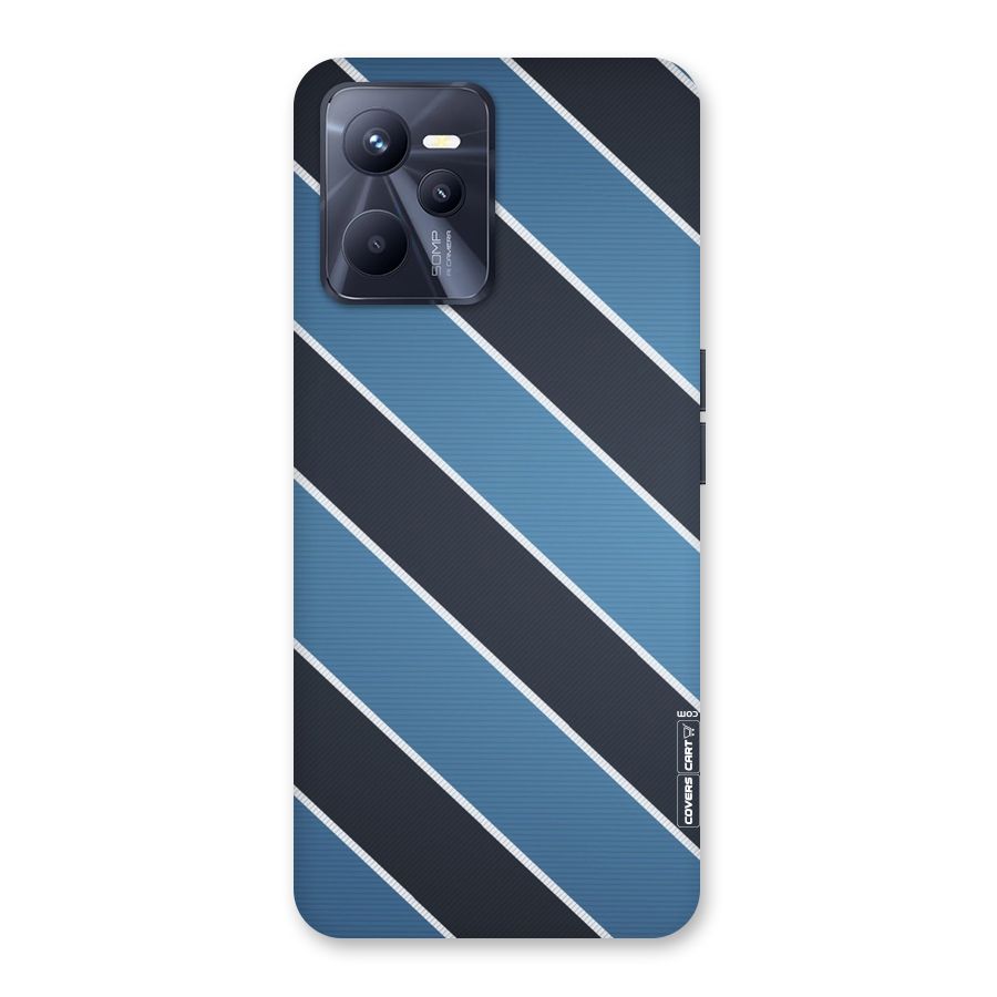 Blue Black Stripes Back Case for Realme C35