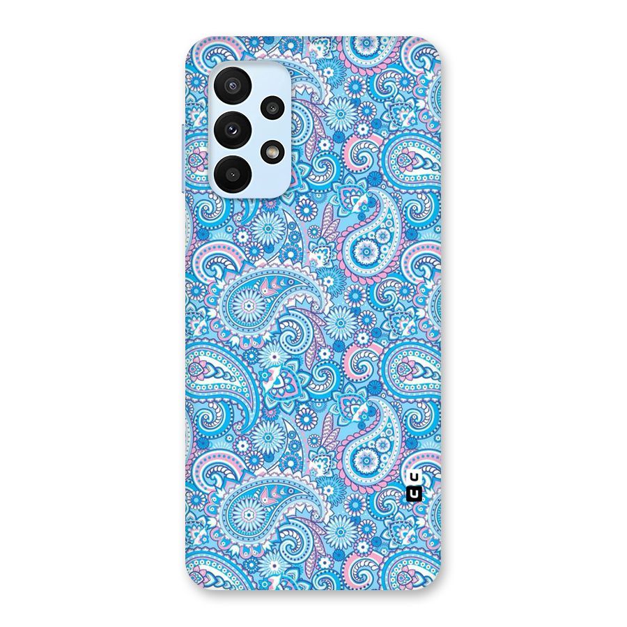 Blue Block Pattern Back Case for Galaxy A23