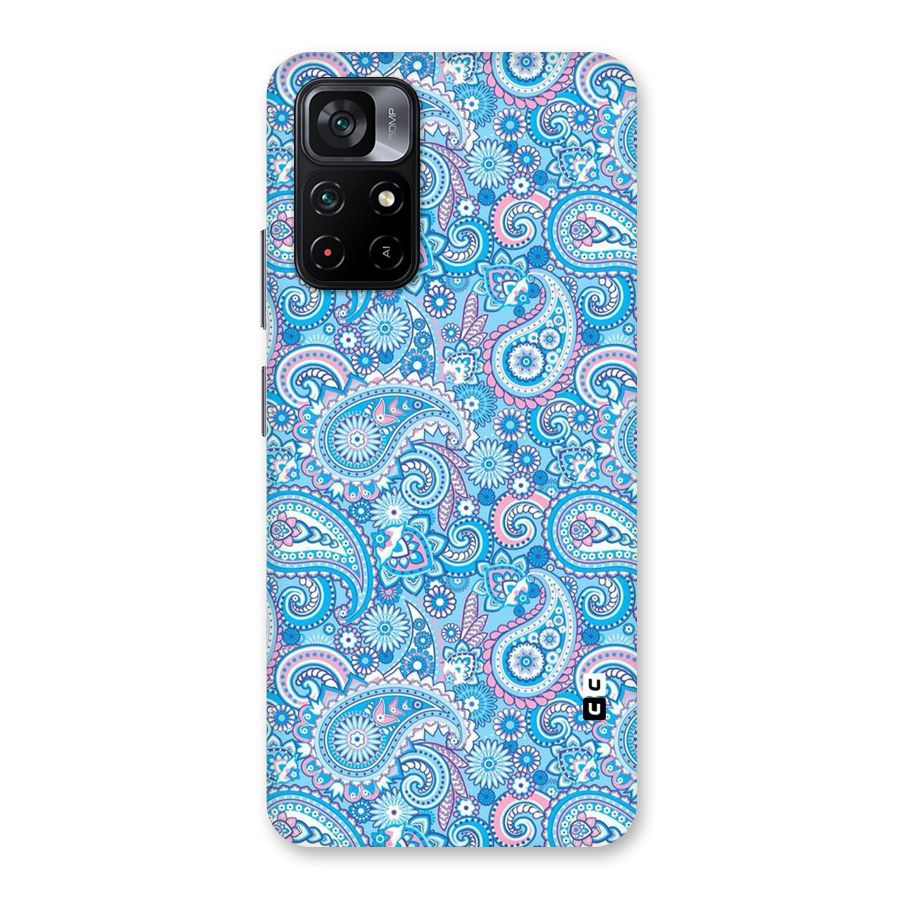 Blue Block Pattern Back Case for Poco M4 Pro 5G