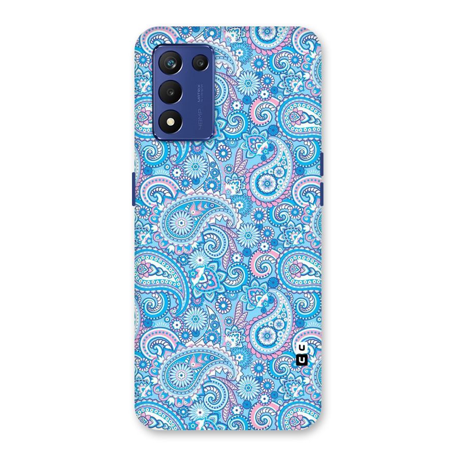 Blue Block Pattern Back Case for Realme 9 5G Speed
