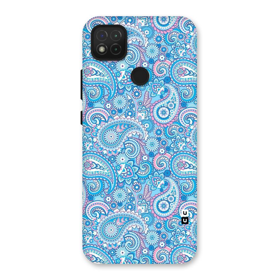 Blue Block Pattern Back Case for Redmi 9 Activ