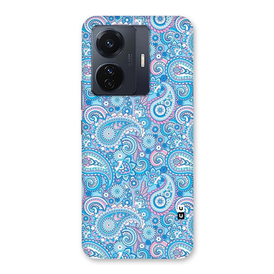 Blue Block Pattern Back Case for Vivo T1 Pro