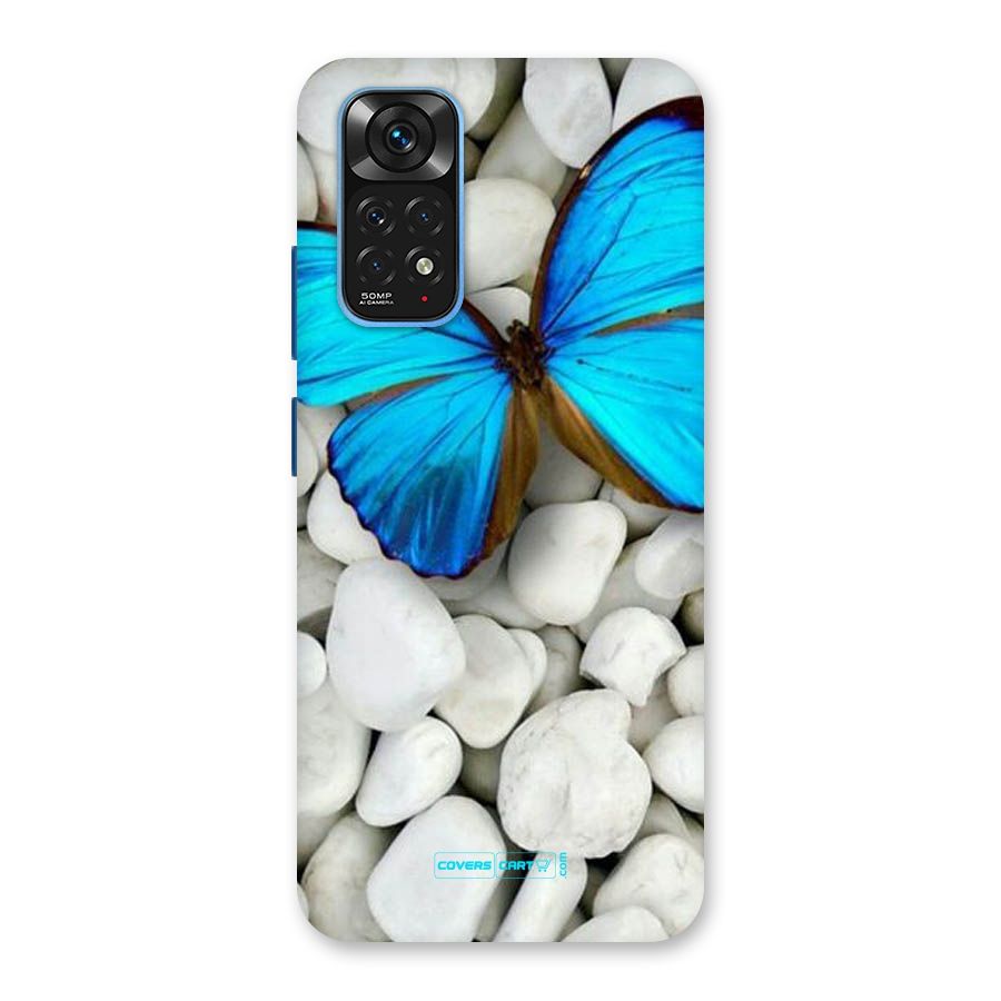 Blue Butterfly Back Case for Redmi Note 11S