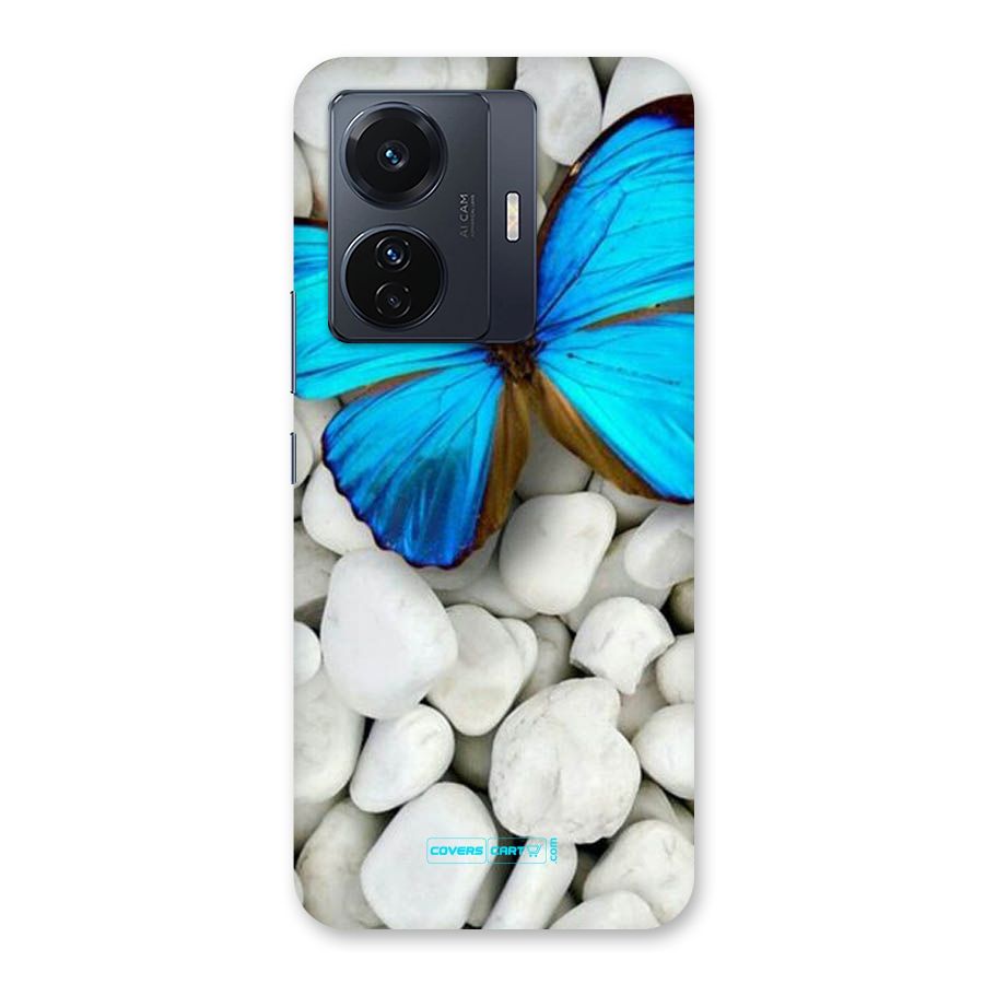 Blue Butterfly Back Case for Vivo T1 Pro