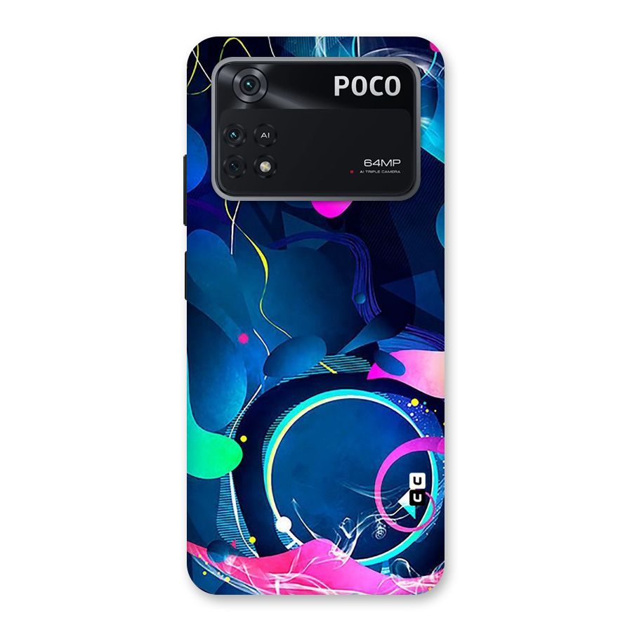 Blue Circle Flow Back Case for Poco M4 Pro 4G