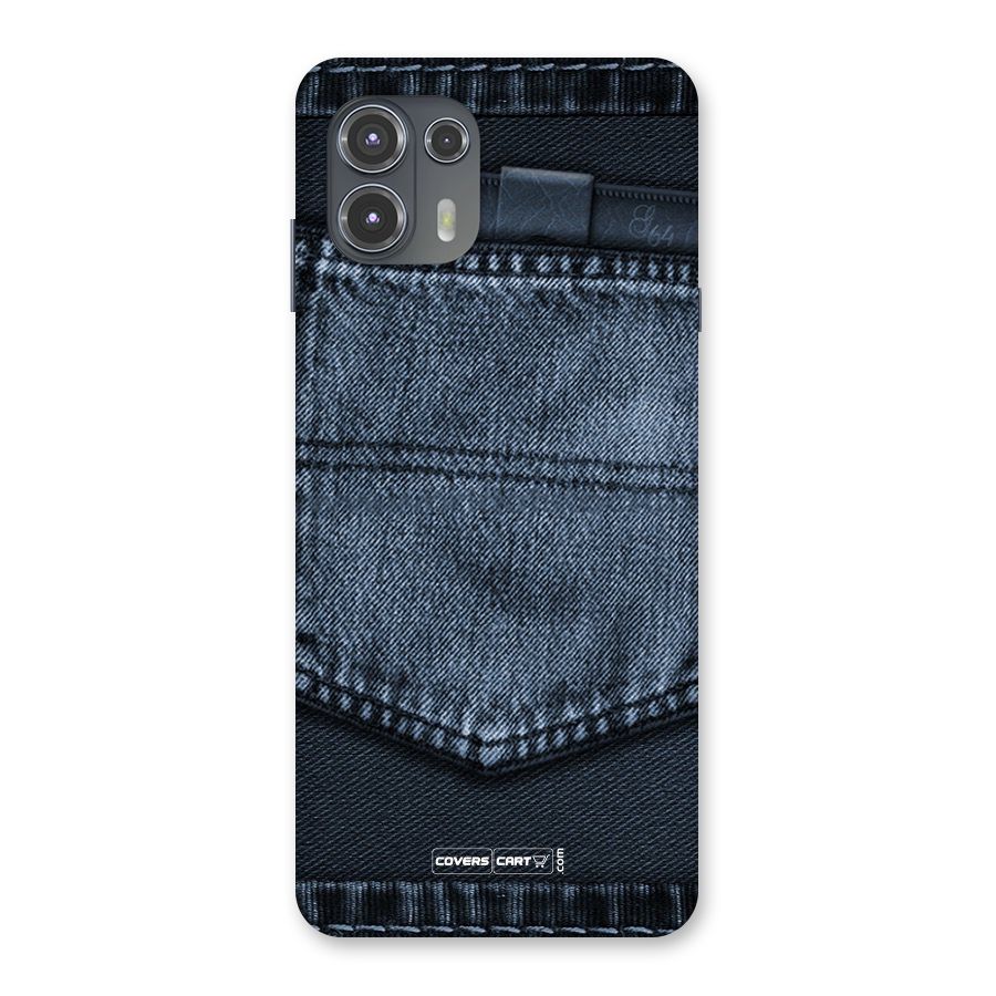 Blue Denim Back Case for Motorola Edge 20 Fusion
