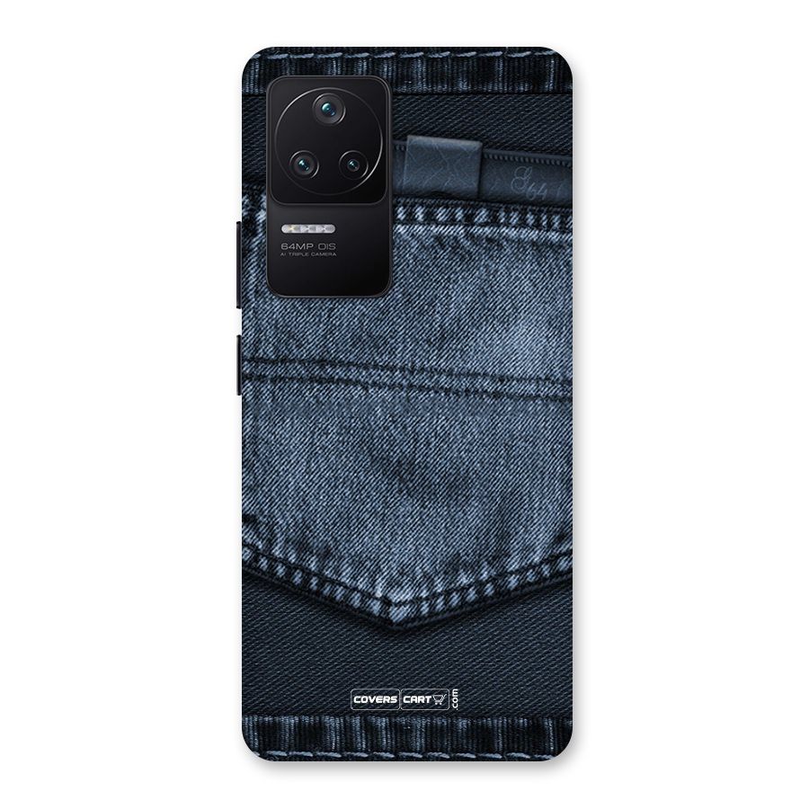 Blue Denim Back Case for Poco F4 5G