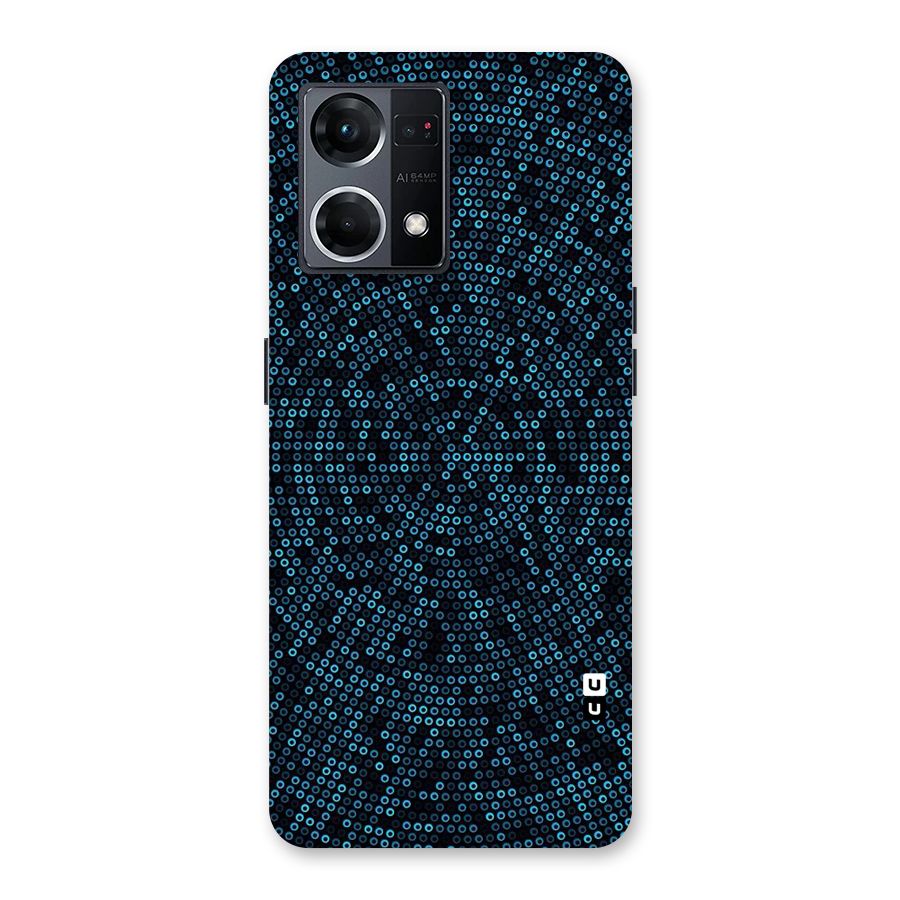Blue Disco Lights Glass Back Case for Oppo F21 Pro 5G