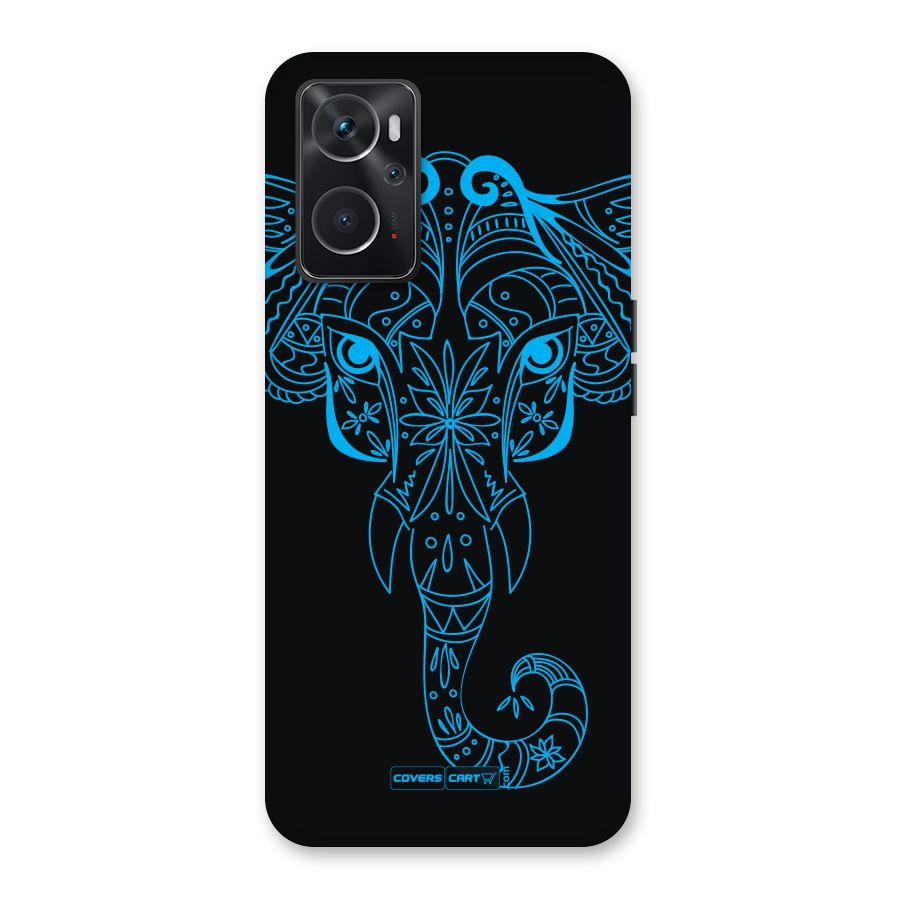Blue Elephant Ethnic Back Case for Oppo K10 4G