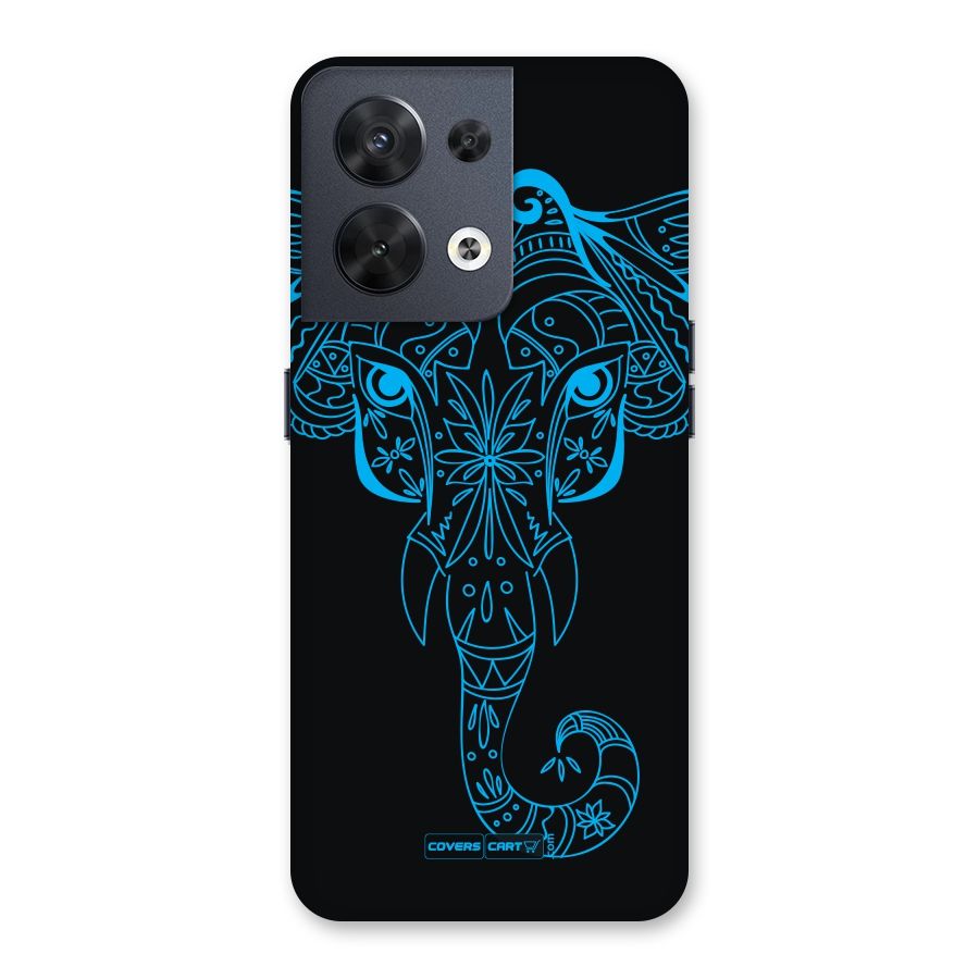 Blue Elephant Ethnic Back Case for Oppo Reno8 5G