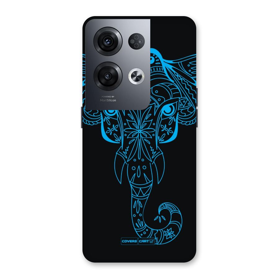 Blue Elephant Ethnic Back Case for Oppo Reno8 Pro 5G