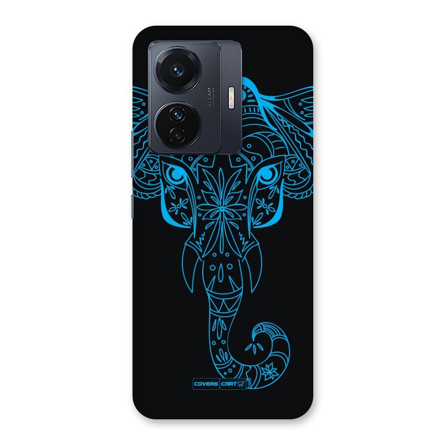 Blue Elephant Ethnic Back Case for Vivo T1 Pro