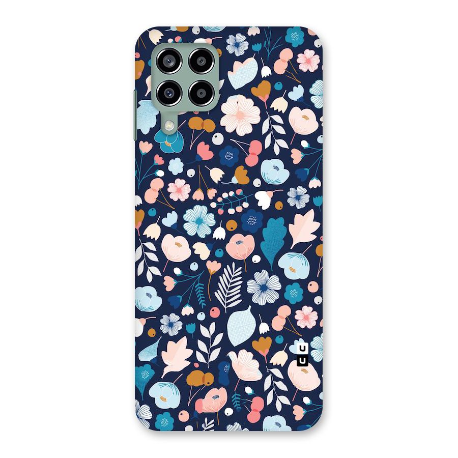 Blue Floral Back Case for Galaxy M33