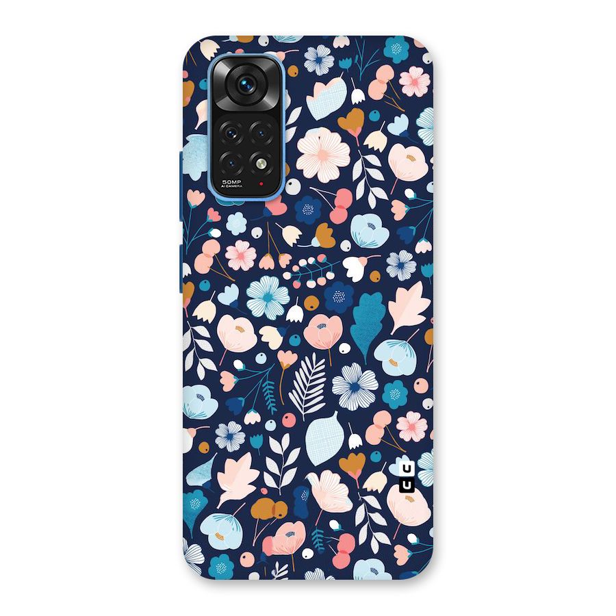 Blue Floral Back Case for Redmi Note 11S