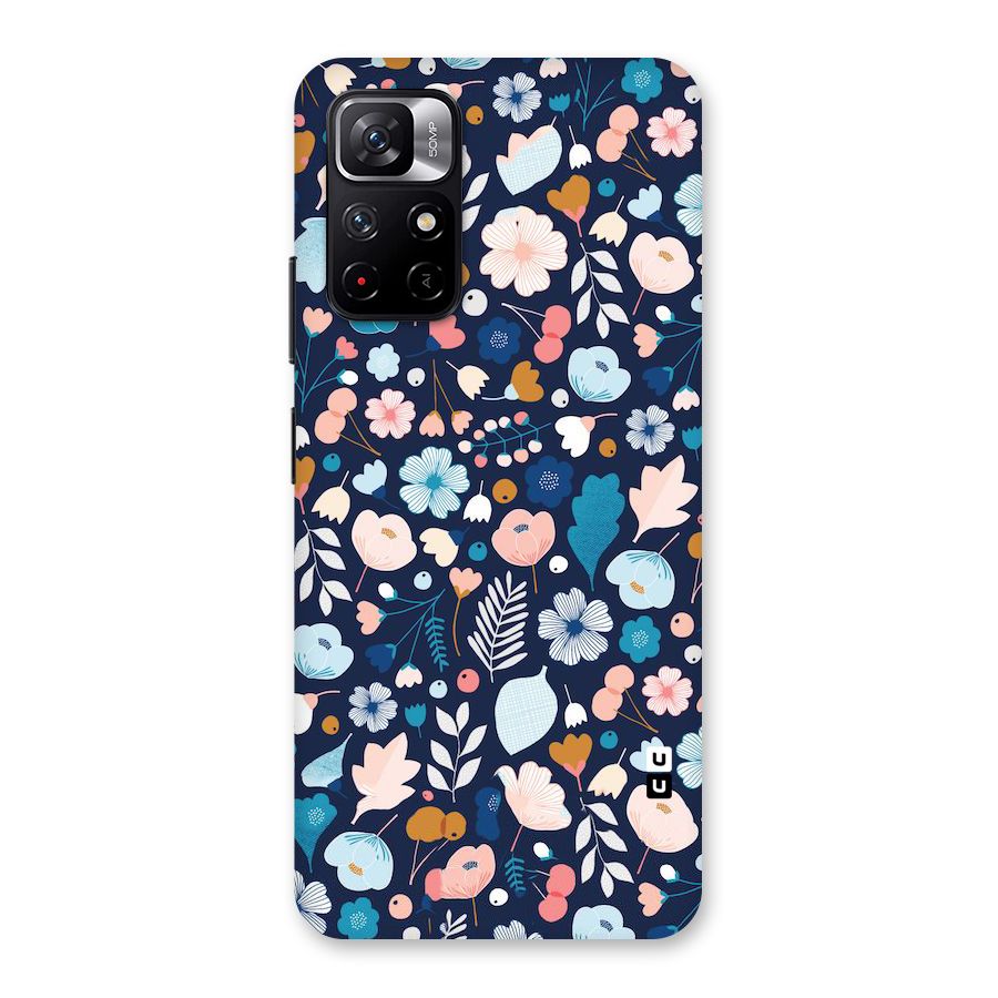Blue Floral Back Case for Redmi Note 11T 5G