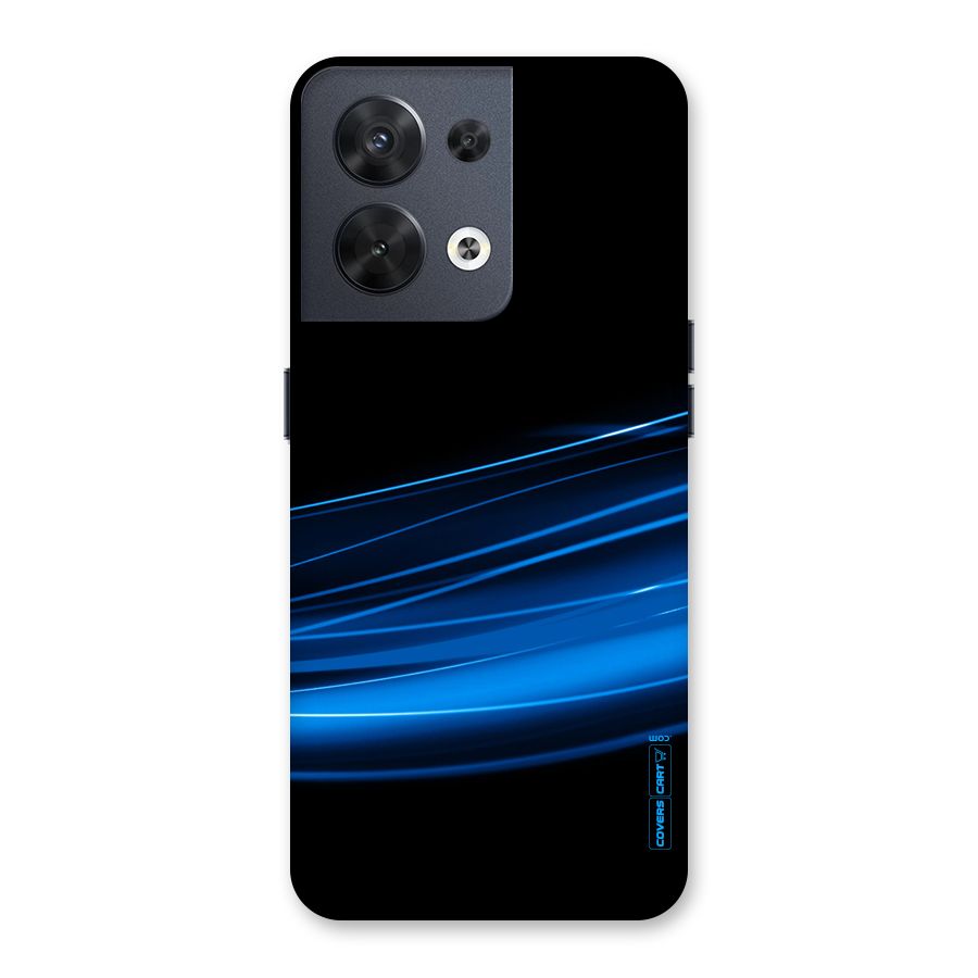 Blue Flow Back Case for Oppo Reno8 5G