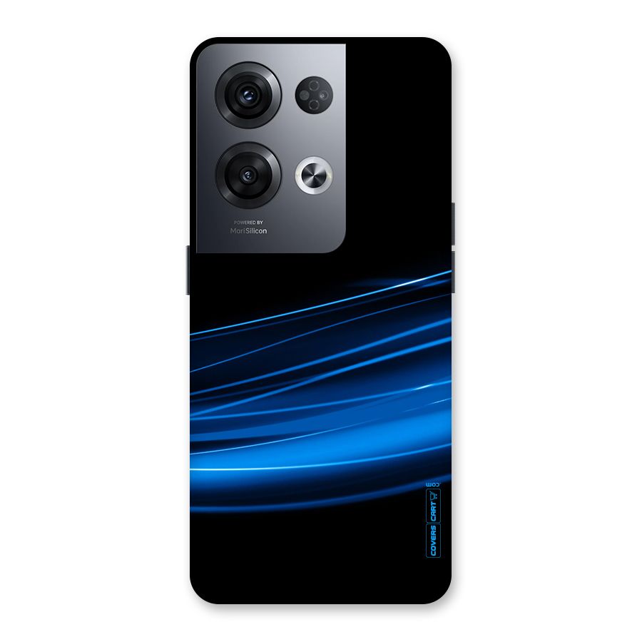 Blue Flow Back Case for Oppo Reno8 Pro 5G
