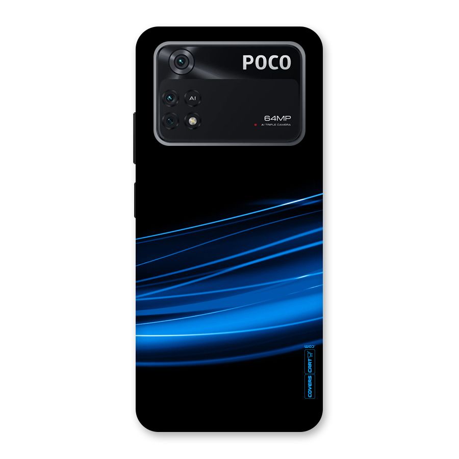 Blue Flow Back Case for Poco M4 Pro 4G