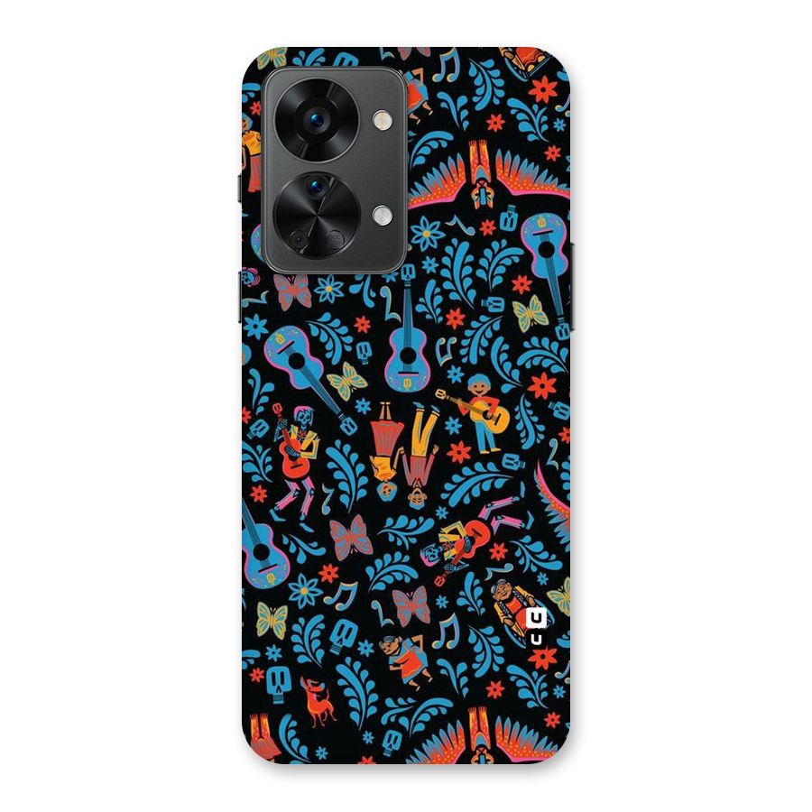 Blue Guitar Pattern Back Case for OnePlus Nord 2T