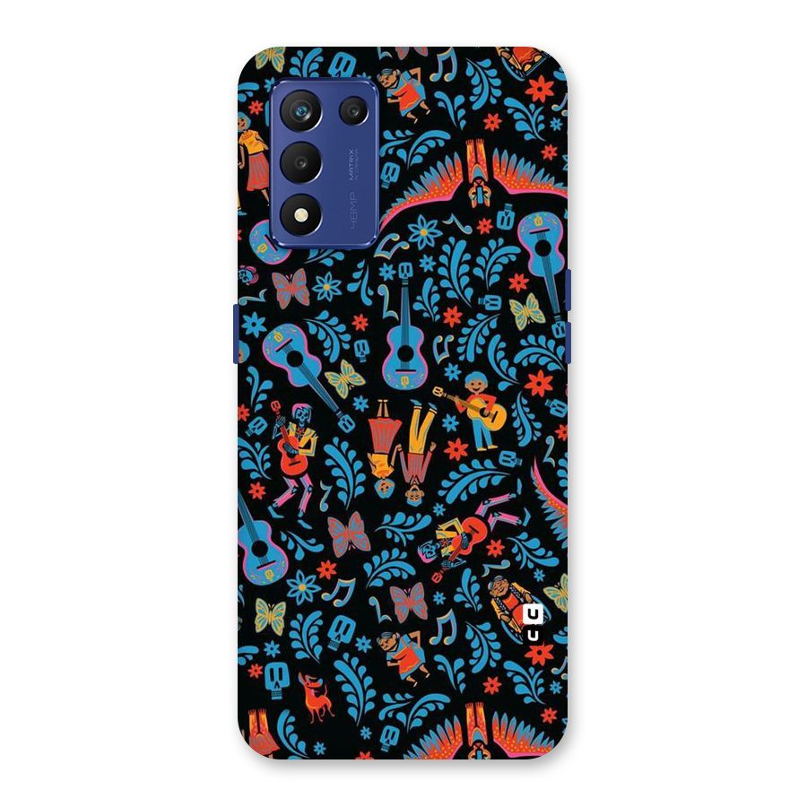 Blue Guitar Pattern Back Case for Realme 9 5G Speed