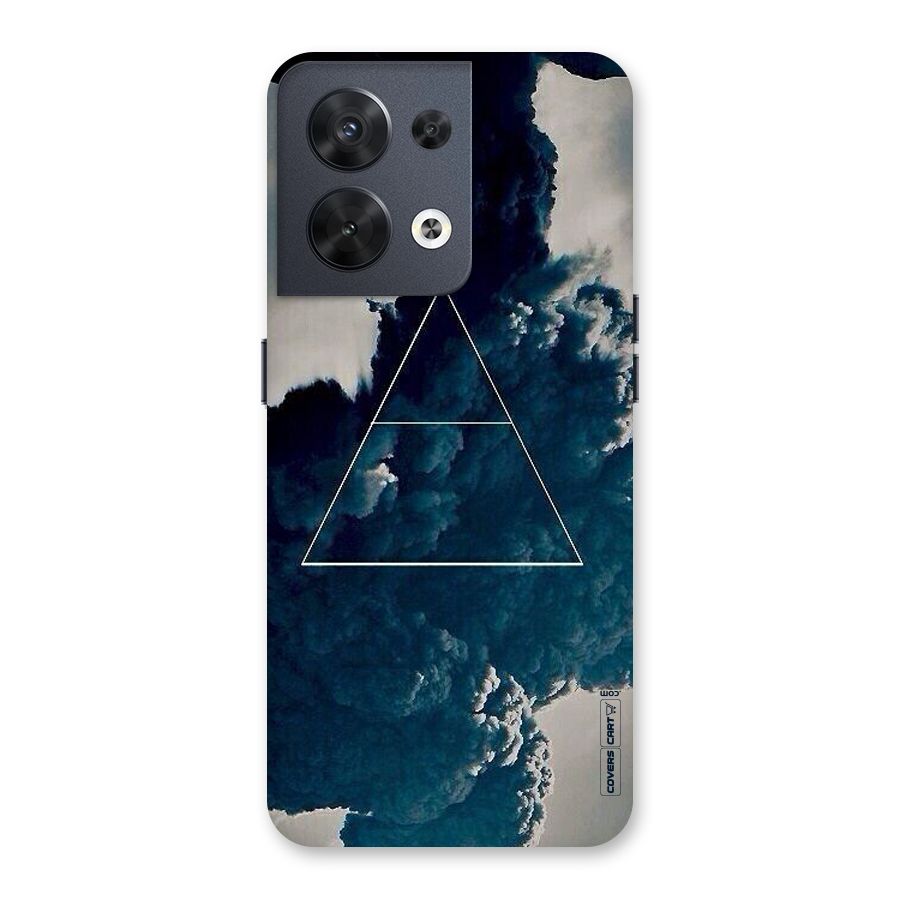 Blue Hue Smoke Back Case for Oppo Reno8 5G