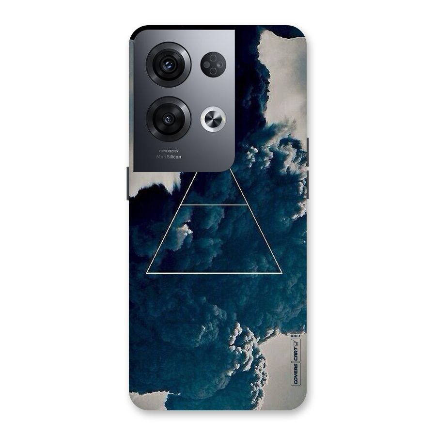 Blue Hue Smoke Back Case for Oppo Reno8 Pro 5G