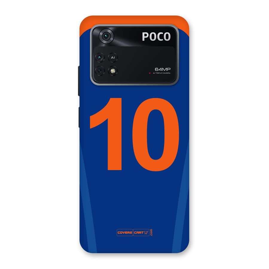Blue Jersey Back Case for Poco M4 Pro 4G