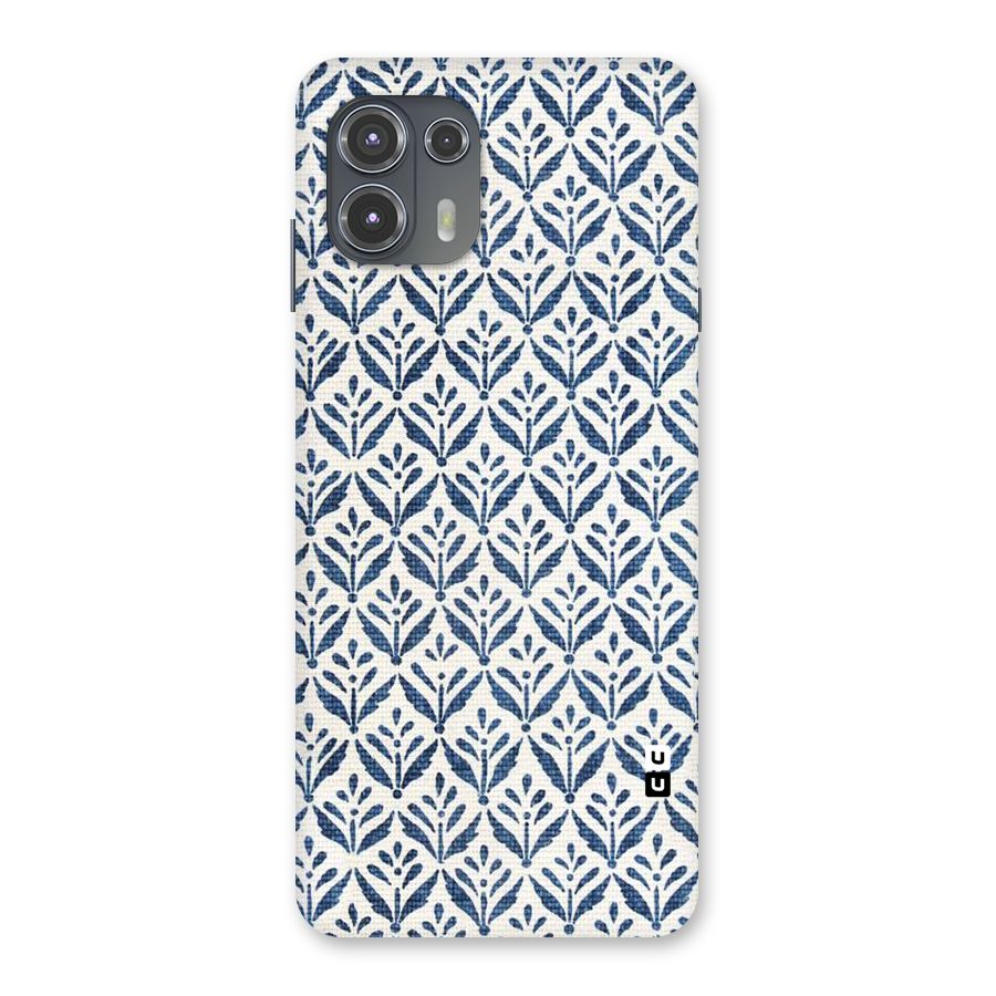 Blue Leaf Back Case for Motorola Edge 20 Fusion