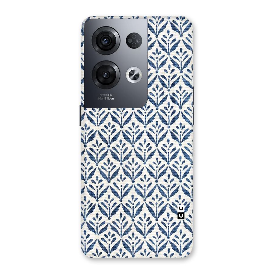 Blue Leaf Back Case for Oppo Reno8 Pro 5G