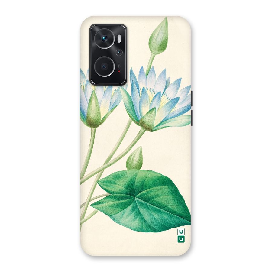 Blue Lotus Back Case for Oppo K10 4G