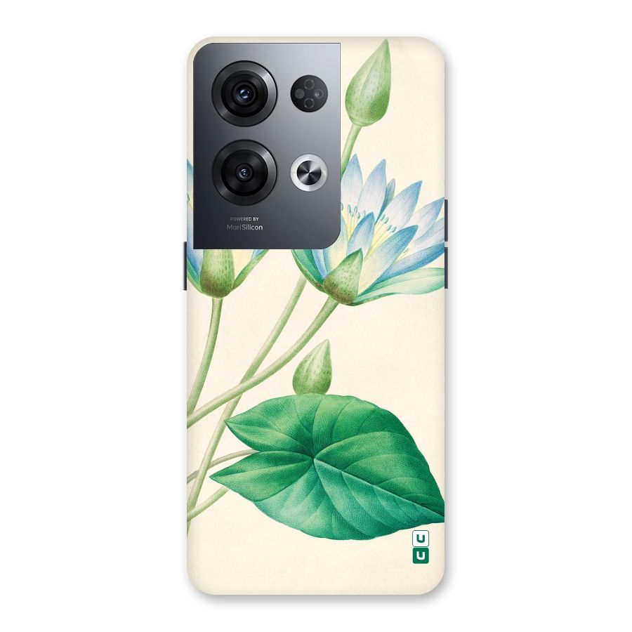 Blue Lotus Back Case for Oppo Reno8 Pro 5G