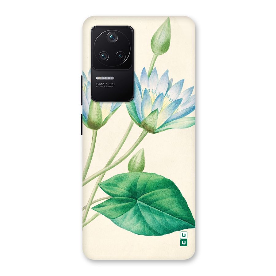 Blue Lotus Back Case for Poco F4 5G