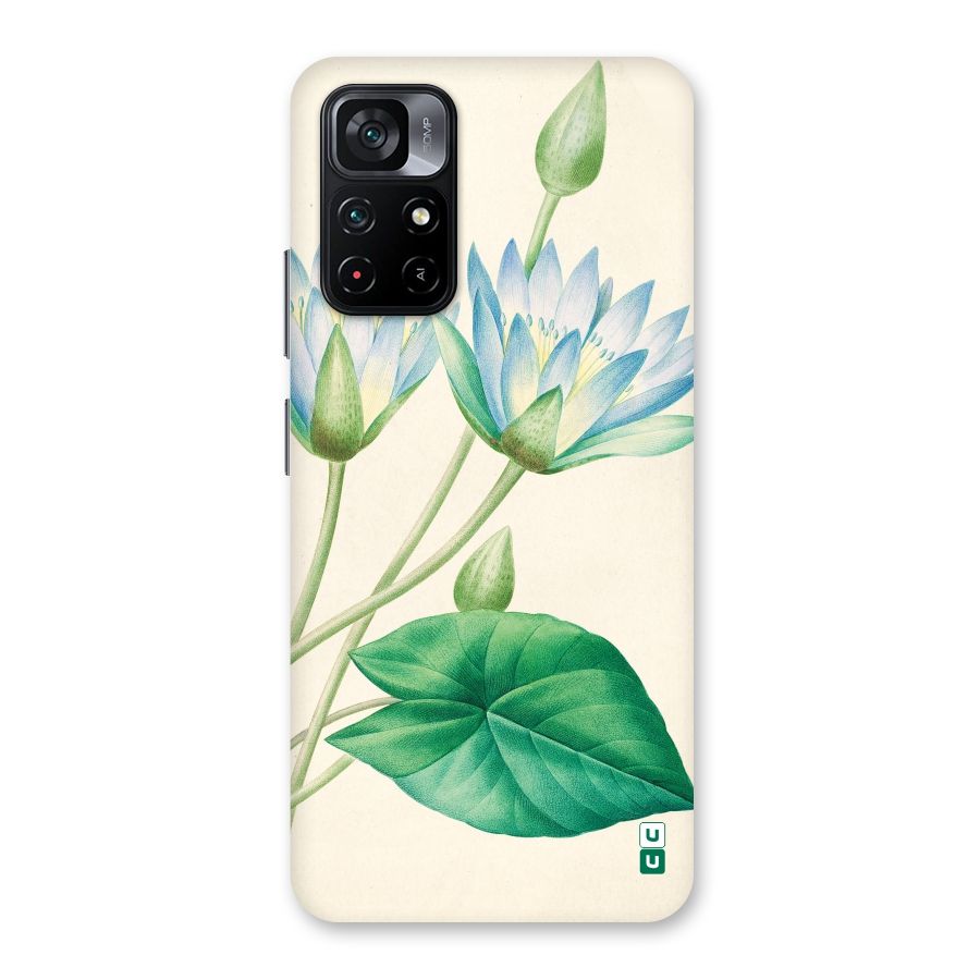 Blue Lotus Back Case for Poco M4 Pro 5G